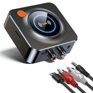 홈 스테레오용 블루투스 수신기 AUX RCA TO BLUETOOTH 어댑터 | 구형 스피커용 NFC 오디오 수신기 MUSIC STREAMING SOUND SYSTEM KAIY 유선 스피커를 무선으로 변환