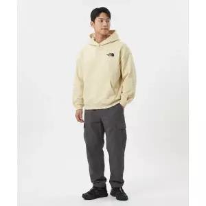 THE NORTH FACE 노스페이스 NM5PR52L 화이트라벨 로고 후드 풀오버 EGG yellow 옐로우