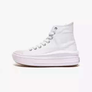 컨버스 척테일러 올스타 무브 화이트 하이 - WHITE/NATURAL IVORY/BLACK