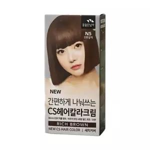 꽃을든남자 뉴 간편하게 나눠쓰는 씨에스 헤어칼라크림 N5 진한갈색 셀프 염색약