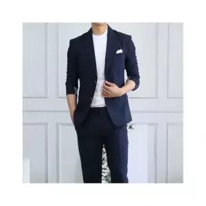 세컨에디션 남자 홑겹 린넨 캐주얼 여름 정장세트 968115