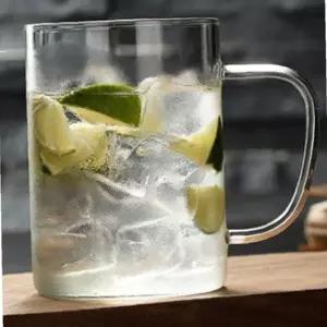 마리빙 내열 홈카페 유리컵 물컵 머그잔 커피잔 글라스 술잔 예쁜맥주잔 450ml