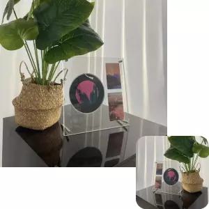 굿테라 CD 장 진열랙 보관함 CD꽂이 거치대 아크릴 전시 홀더 1+포카2 CD 수납