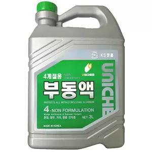 (유니켐) 사계절부동액 부동액 3리터녹색