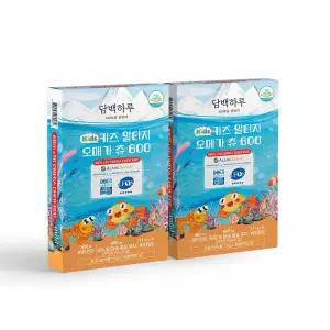 담백하루 키즈 알티지 오메가 츄 600 2박스 60구미 비타민D 400IU 비타민E 11mg