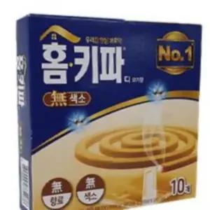 강력 살충효과 홈키파 내츄럴 모기향 10p 야외모기향 실외용 캠핑용모기약