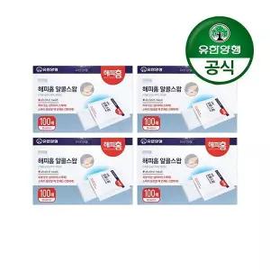 유한양행해피홈 소독용 알콜스왑 100매입 4개
