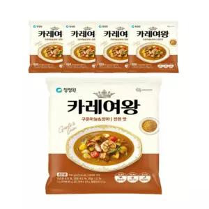 청정원 카레여왕 마늘양파분말 108g 5개