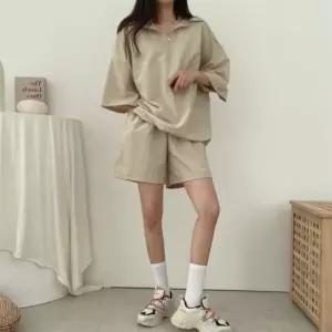 남여공용 4컬러 여름 아노락 반팔반바지 트레이닝세트