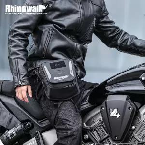 스포츠 바이크 오토바이 Rhinowalk 탱크 백 마그네틱 2.4L 드롭 레그 허리 팩 멀티 포켓 레인 커버 포함 Hi
