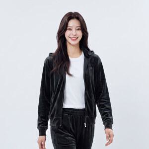 PAT 벨로아 캐주얼 후드 티셔츠_QJ86093