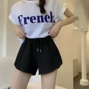 이지웨어 와플 여성 쇼츠 밴딩 팬츠 원마일웨어 데일리 트레이닝 반바지 홈웨어 여행 휴가 산책룩 러닝 헬