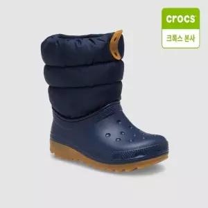 크록스 클래식 퍼프 부츠 토들러 네이비 그레이 207683-4PQ 1120123468