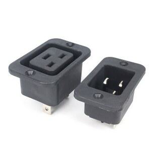 AC 250V 16A EC 320 C19 C20 패널 실장 플러그 커넥터 소켓