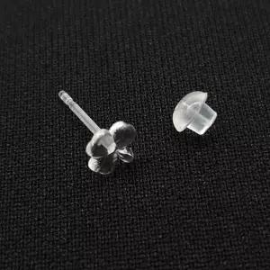 실리콘 클로버 귀걸이 투명 피어싱 10P 실리콘귀걸이