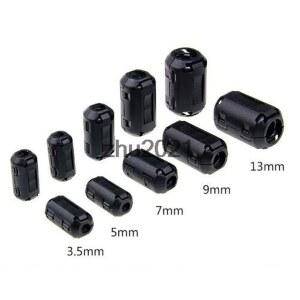 10pcs TDK 3.5mm/5mm/7mm/9mm/11mm/13mm 자기 링 클립 온 RF EM 필터 페라이트 코어 주변 검정색 회색