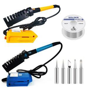 / 20V 배터리 60W For 전기 무선 500 빠른 936 스탠드 인두 도구 용접 가열 팁 온도 납땜