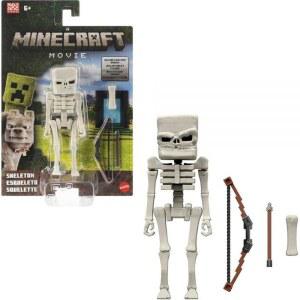 Mattel 마인크래프트 액션 피규어 포즈를 스켈레톤 영화에서 있는 마인크래프트 10 2cm(4인치) 캐릭터 수집용 영감을 및 세트 수 얻었습니다 취할 해골 액세서리