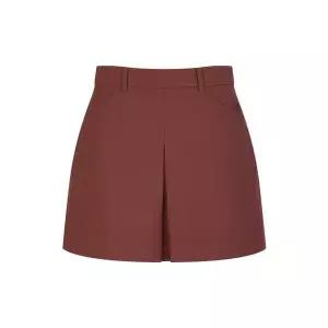 헤지스골프 [26FW 버건디 여성 백 플리츠 큐롯 HWSK6C612D2 521318