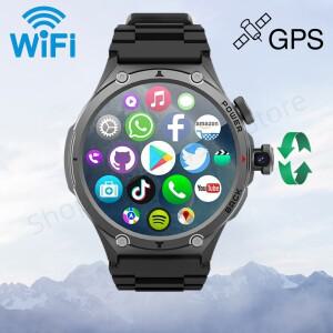 H12 스마트워치 4G LTE 스마트 시계 WiFi SIM 1.6인치 AMOLED 디스플레이 회전 카메라 영상 통화 GPS 플레