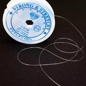 (다올)우레탄줄 0.6mm 비즈키링 팔찌만들기 투명 비즈