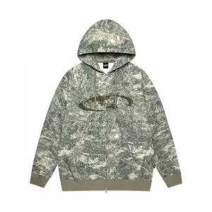 LMC OVAL GLOBE WAFFLE ZIP-UP HOODIE multi 2251307