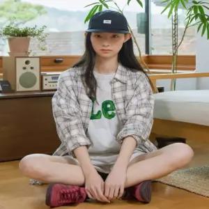 [정품] LEE 우먼 홀리데이 체크 셔츠 라이트 그린 LE2602SH62LN