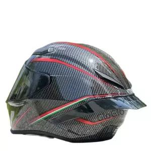 레이싱 사계절 빅 스포일러 블랙 레드 궤적 헬멧 남성과 여성 오토바이 Casco Casque