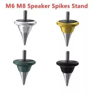 M6 M8 스레드 알루미늄 스피커 스파이크 Hifi 오디오 AMP 모니터 기기 서브우퍼 절연 스탠드 발 콘 높이