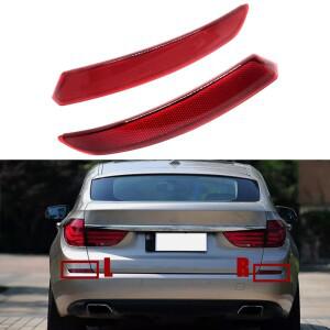 리어 범퍼 리플렉터 BMW 호환 호환 GT 시리즈 5 F07 그란 투리스모 535i 2010 63147199647 2개