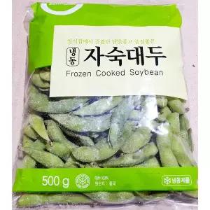 냉동 대량 자숙대두 500g/4개 콩 풋콩 자숙콩 업소용