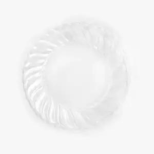 19cm 사이드접시(투명) 파티 테이블 플레이트 생일 용품 행사용 플라스틱 예쁜
