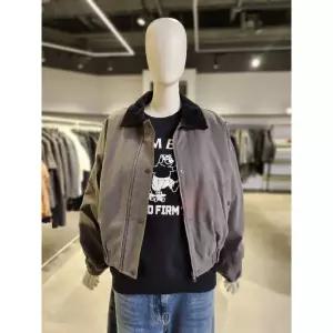 한정수량 스튜디오톰보이 배색 카라넥 코튼 크롭점퍼 9105413212(048) 2830387