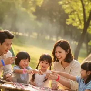 에센셜 모기퇴치 팔찌 아이들 놀이터 산책 기피제 천연