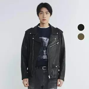 [롯데백화점]버커루 남성 램스킨 라이더 가죽 자켓 B245LR310P