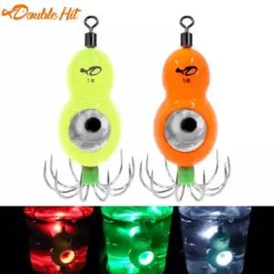 더블히트 LED 쭈꾸미 애자 B급 두족류 킬러 3색 LED 애자 쭈꾸미 낚시