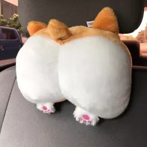 [갓샵]웰시코기 차량용 사무실 의자 목쿠션 목베개 헤드쿠션