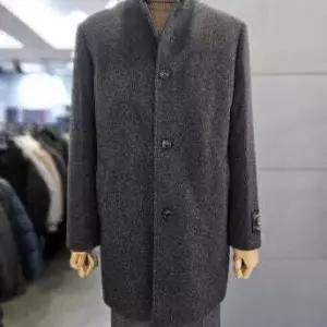 다크브라운 울 캐시미어 밍크에리FUR 구스다운 코트 WSAFZ4CJ31A