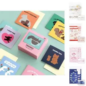 프렌즈 미니카드 세트 대용량 편지지/편지/봉투/사랑의/감사/감성/군대/군인/귀여운/카드/기념/남자/친구