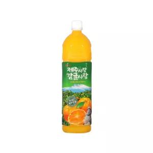 롯데 델몬트 제주사랑 감귤사랑 1.5L 과즙음료 과일주스 과즙주스 과일음료수 과채주스