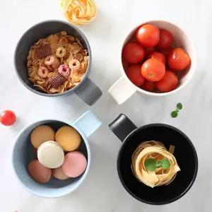 손잡이 볼대접 뚜껑세트 볼대접 국공기 시리얼그룻 밥공기 병원