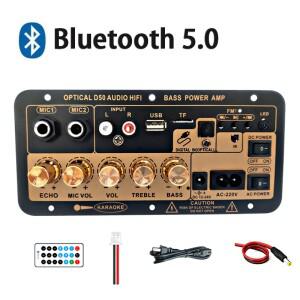 블루투스 오디오 증폭기 보드 100W 디지털 서브우퍼 듀얼 마이크 앰프 모듈, 가정용 자동차 110V/220V 용 4