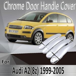 Audi A2 8Z 1999 ~ 2005 스타일링 스티커 장식 크롬 문 핸들 커버 페인트 리필 자동차 액세서리