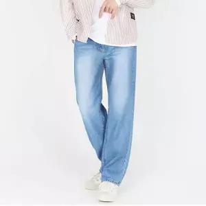 [하프클럽/]남성 빅사이즈 중청 스트레이트 데님 팬츠 ON-JEA-QWE2EC0C
