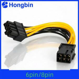 2개입 6핀 암-8핀 수 PCI 익스프레스 전원 변환 케이블 CPU  그래픽 카드