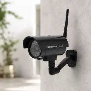 점멸 LED 모형CCTV 가짜 방범 보안 감시카메라 ABS