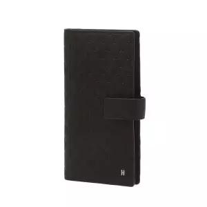 헤지스 [25FW [KINGTON블랙 로고패턴 소가죽 핸드폰케이스 HJHO5F840BK 519179