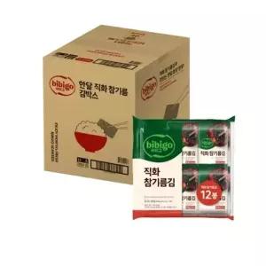 비비고 직화참기름김 4.5G 1박스(12봉씩, 4개)