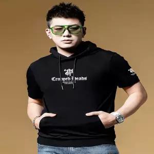후드 티 가을 겨울 풀오버 맨투맨 여름용 고급 남자 남성 티셔츠 반팔 2026 3D 입체형 견고한 반 남성복
