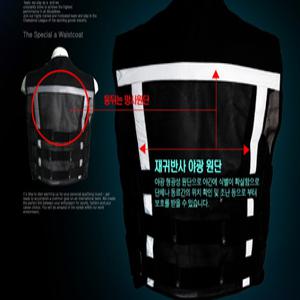 배달조끼 Special 특수용 조끼 등판 망사처리 방범 RM-6002 형광